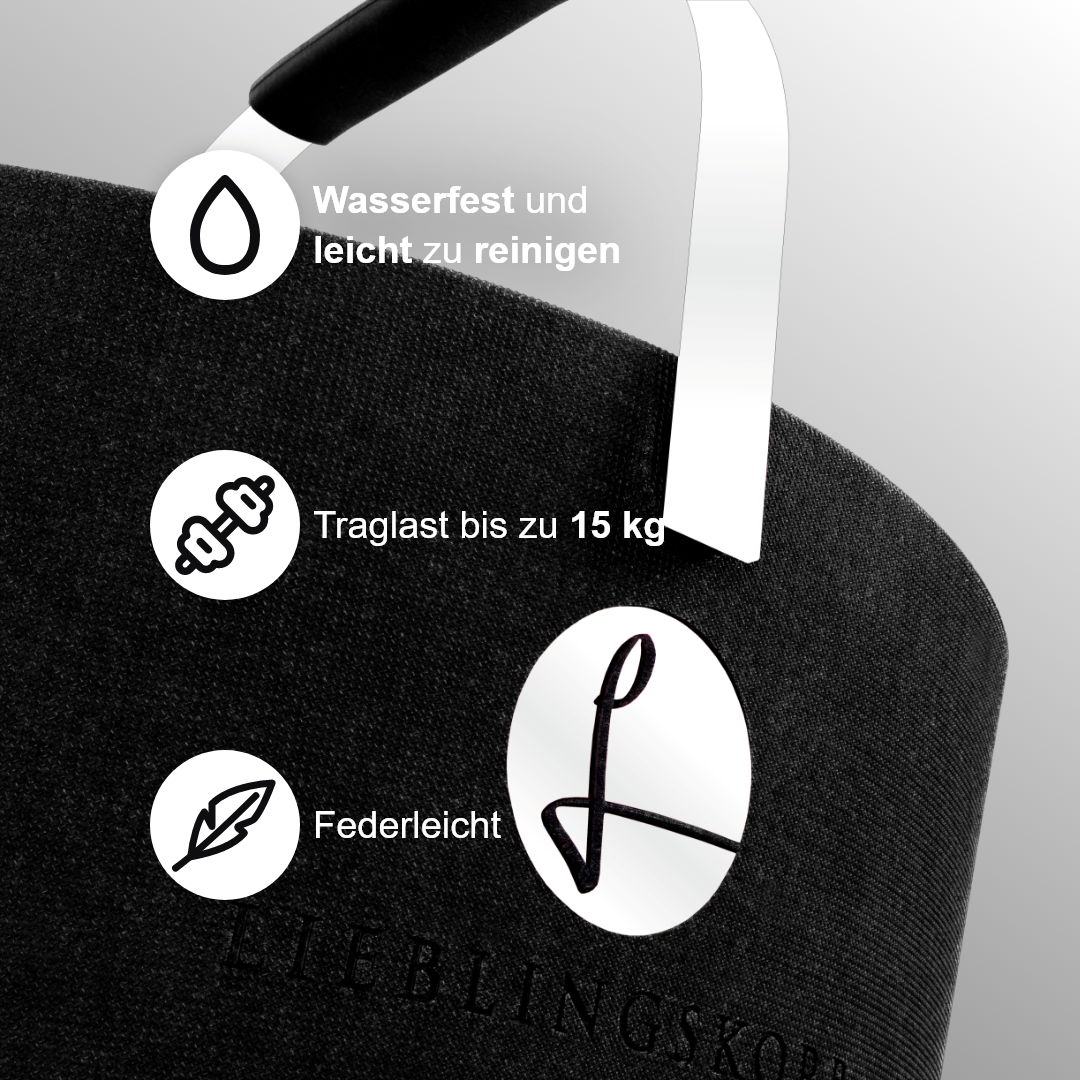 Lieblingskorb in Reinweiß, cleanes Design mit Funktionalität für jeden Tag