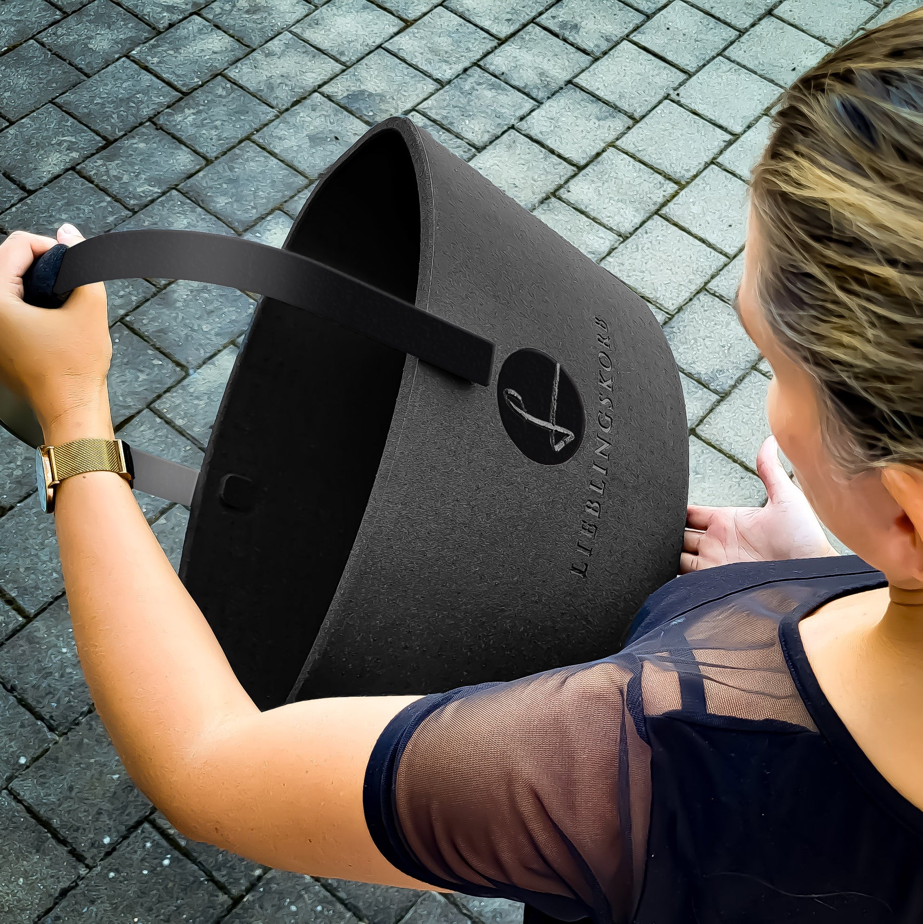 LIEBLINGSKORB Bügelset deep black tiefschwarz