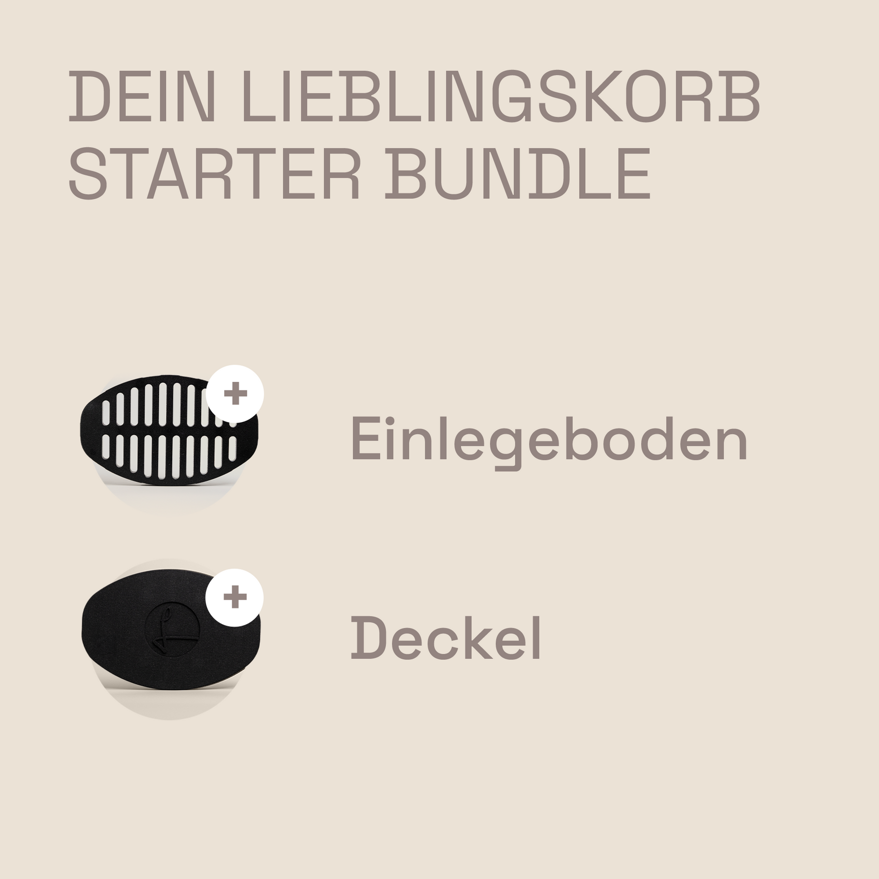 LIEBLINGSKORB Original oval Starter Bundle
