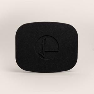 Edge Deckel eckig deep black