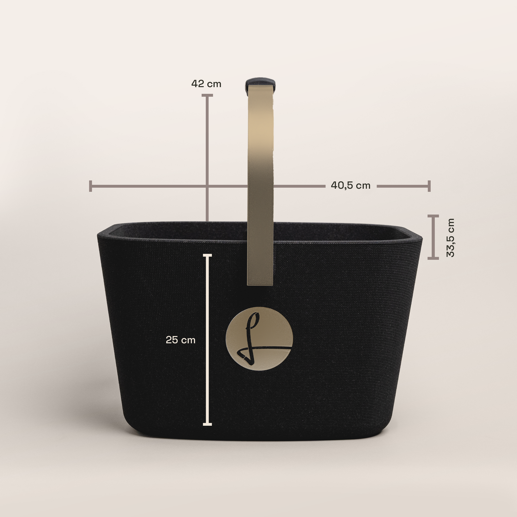 LIEBLINGSKORB Black Edge champagner