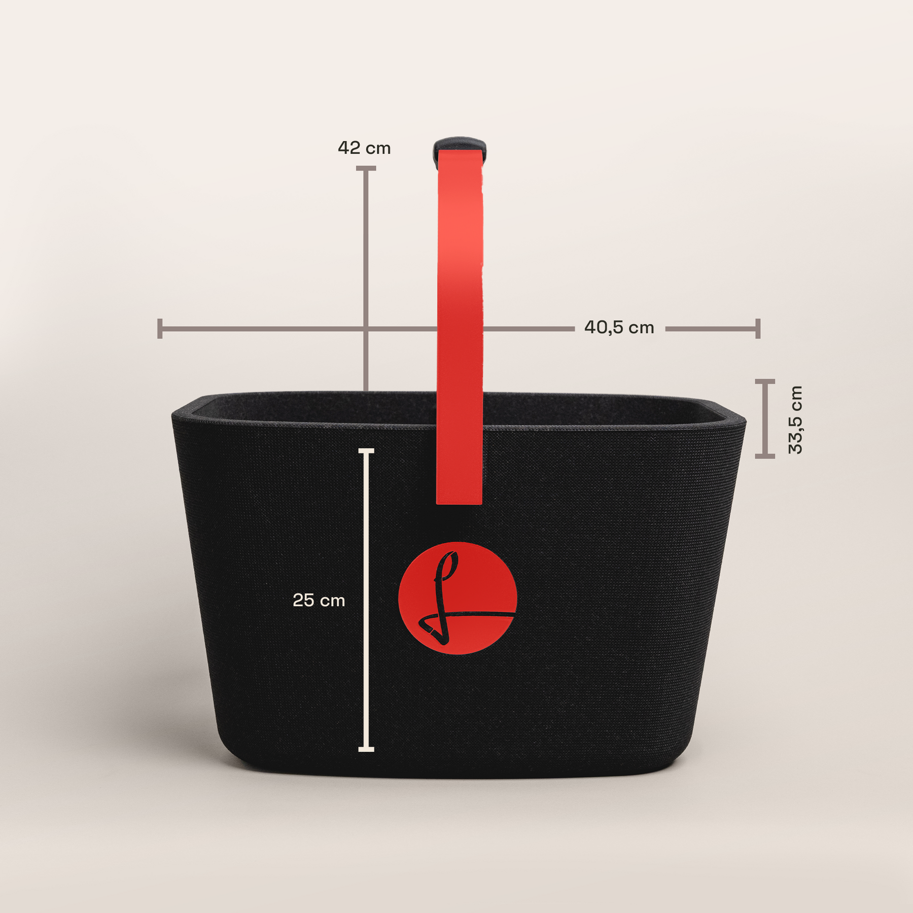 LIEBLINGSKORB Black Edge strawberry red