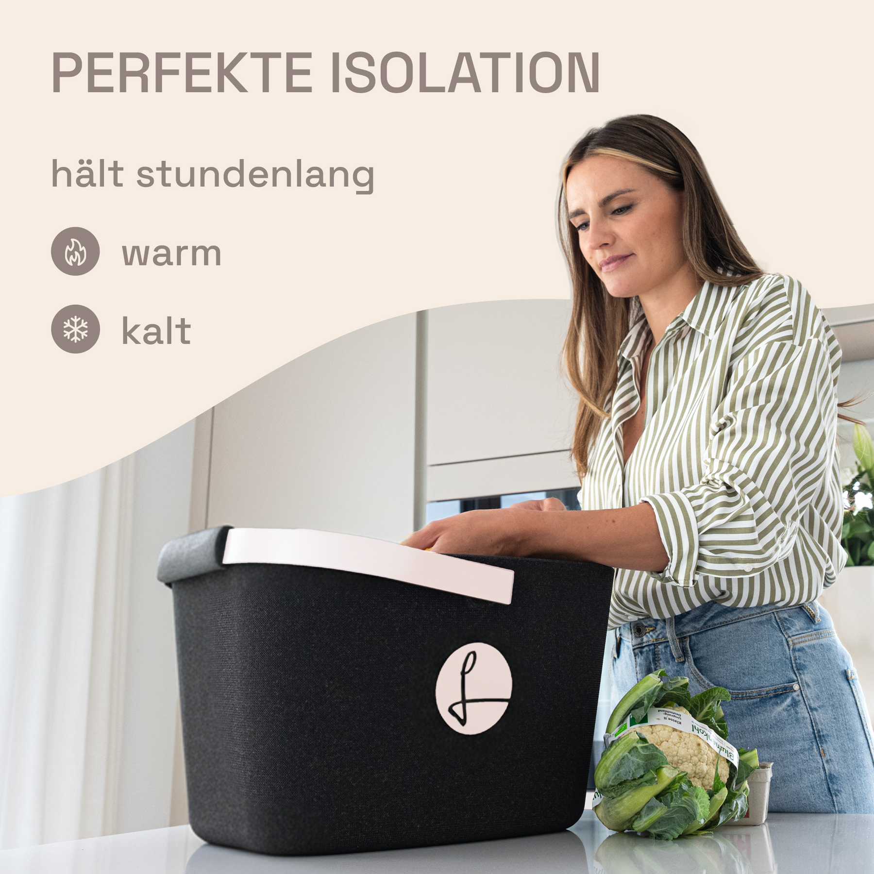 LIEBLINGSKORB Black Edge pastellrosa