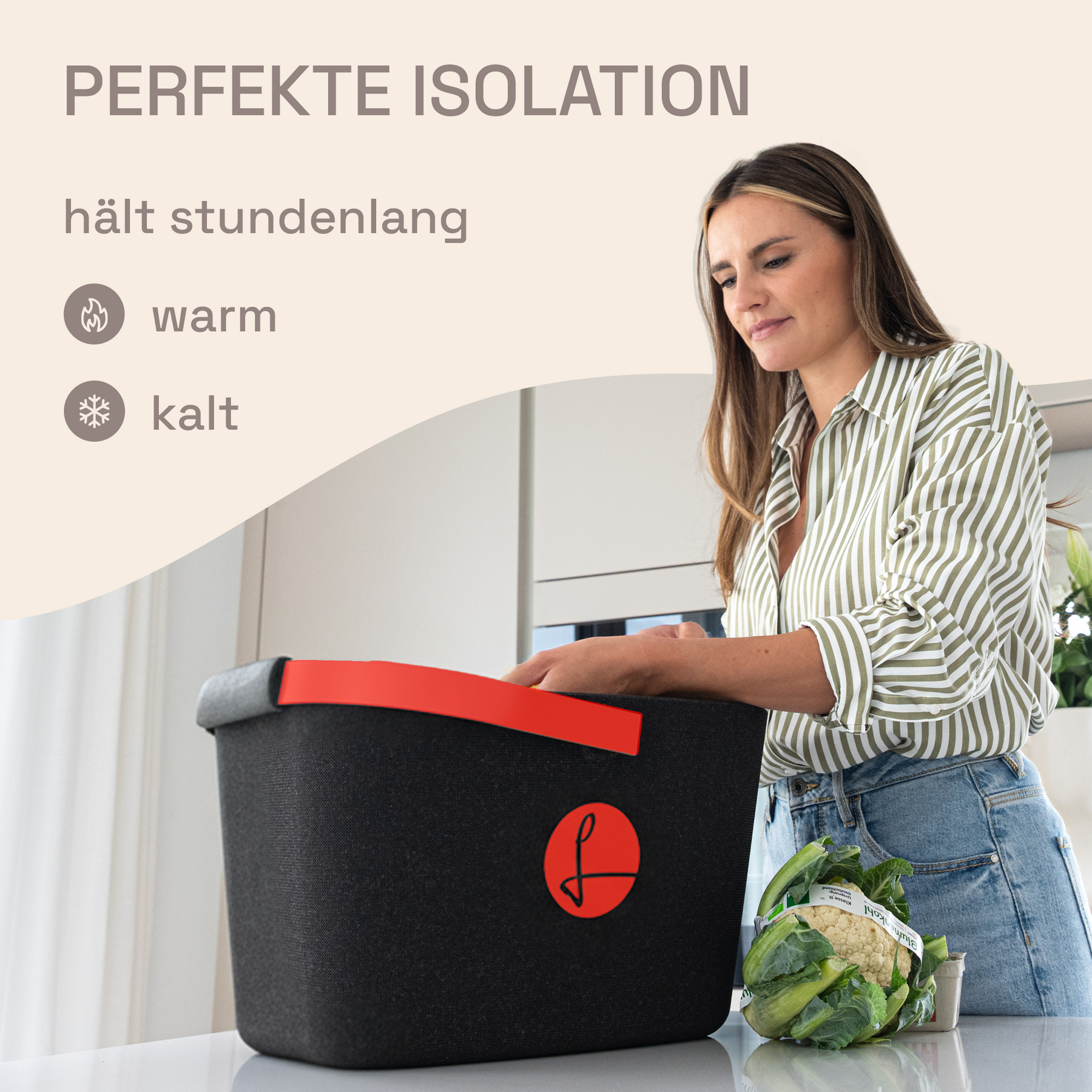 LIEBLINGSKORB Black Edge strawberry red