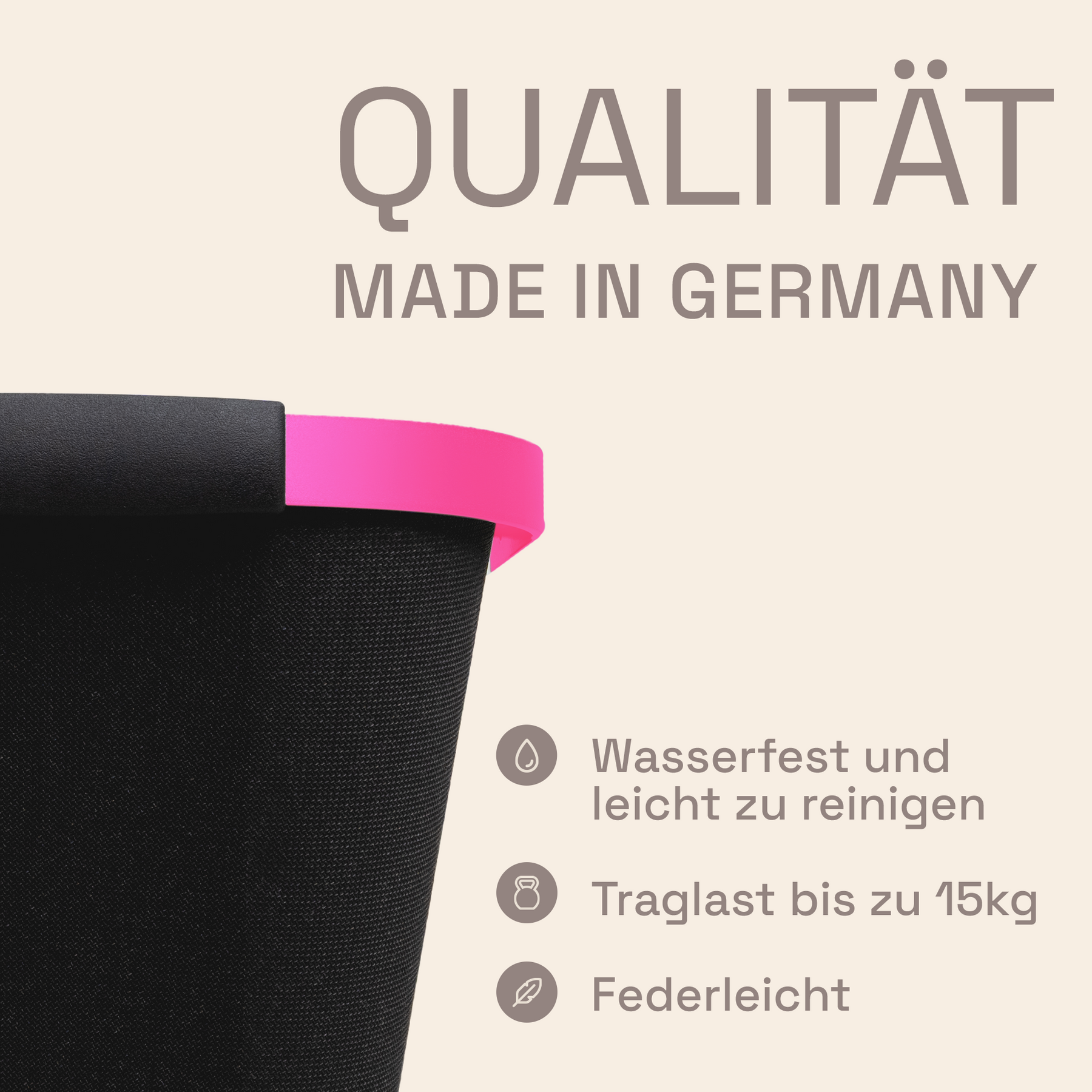 LIEBLINGSKORB Basic deep black magenta