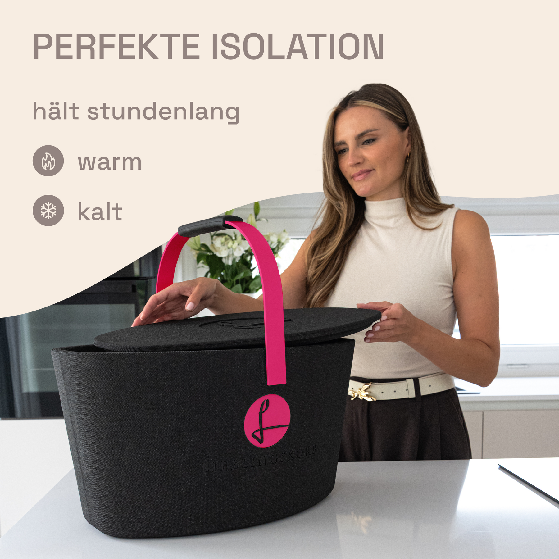 LIEBLINGSKORB Basic deep black magenta