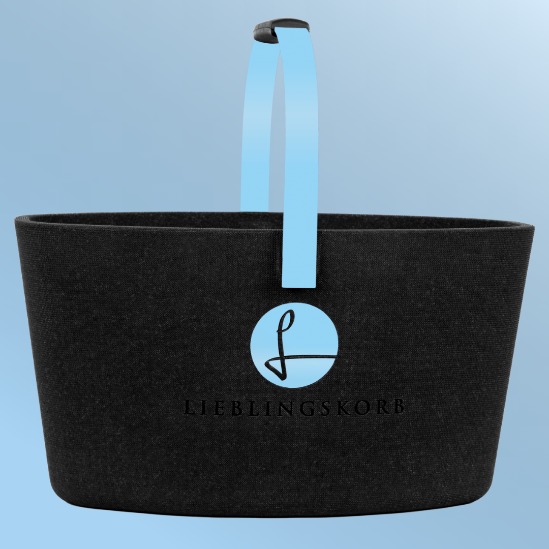 Lieblingskorb in Frozen Blue, cooler Farbton mit nachhaltigem Charakter