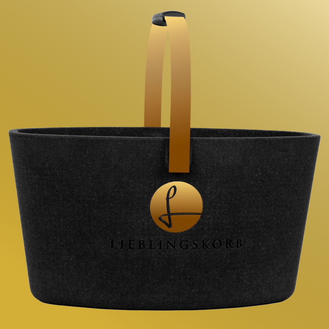 Lieblingskorb in edlem Gold  – luxuriös und stilvoll
