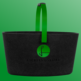 Leichter Lieblingskorb in grasgrüner Farbe 