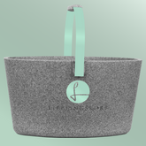 Lieblingskorb in Malve Grey, harmonische Farbe für nachhaltige Nutzung