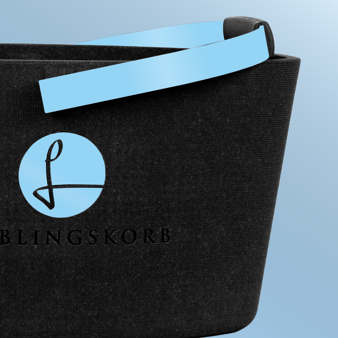 Lieblingskorb in Frozen Blue, cooler Farbton mit nachhaltigem Charakter