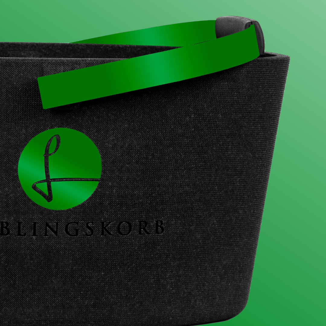 Leichter Lieblingskorb in grasgrüner Farbe 