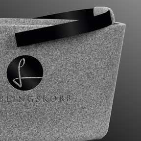 Lieblingskorb in Tiefschwarz Grey, minimalistisches Design mit nachhaltigem Anspruch