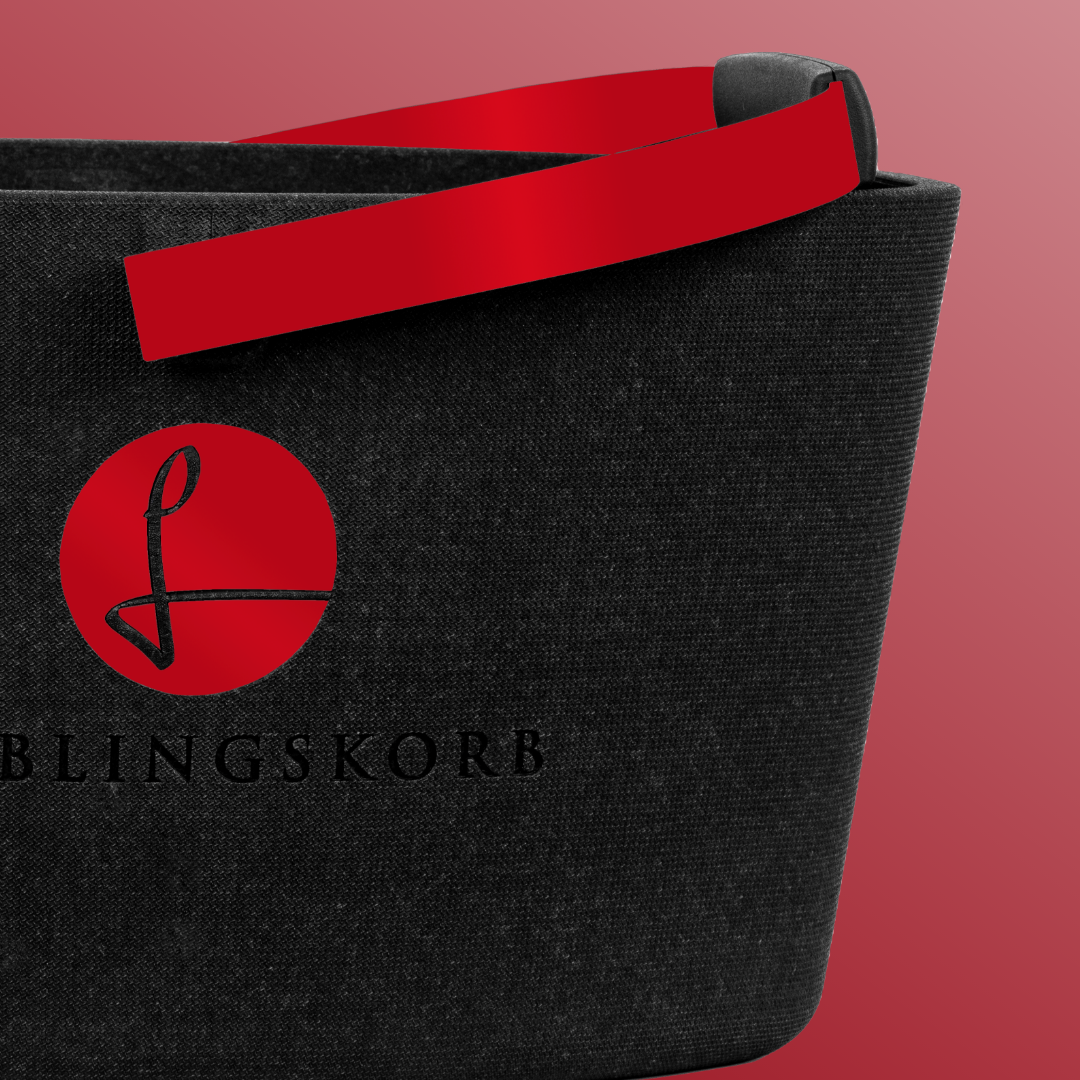 Lieblingskorb in Weinrot, robuster Einkaufskorb aus recycelbarem Material