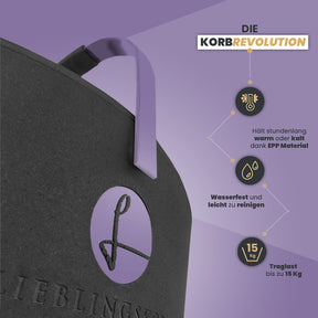 LIEBLINGSKORB Basic deep black perlviolett
