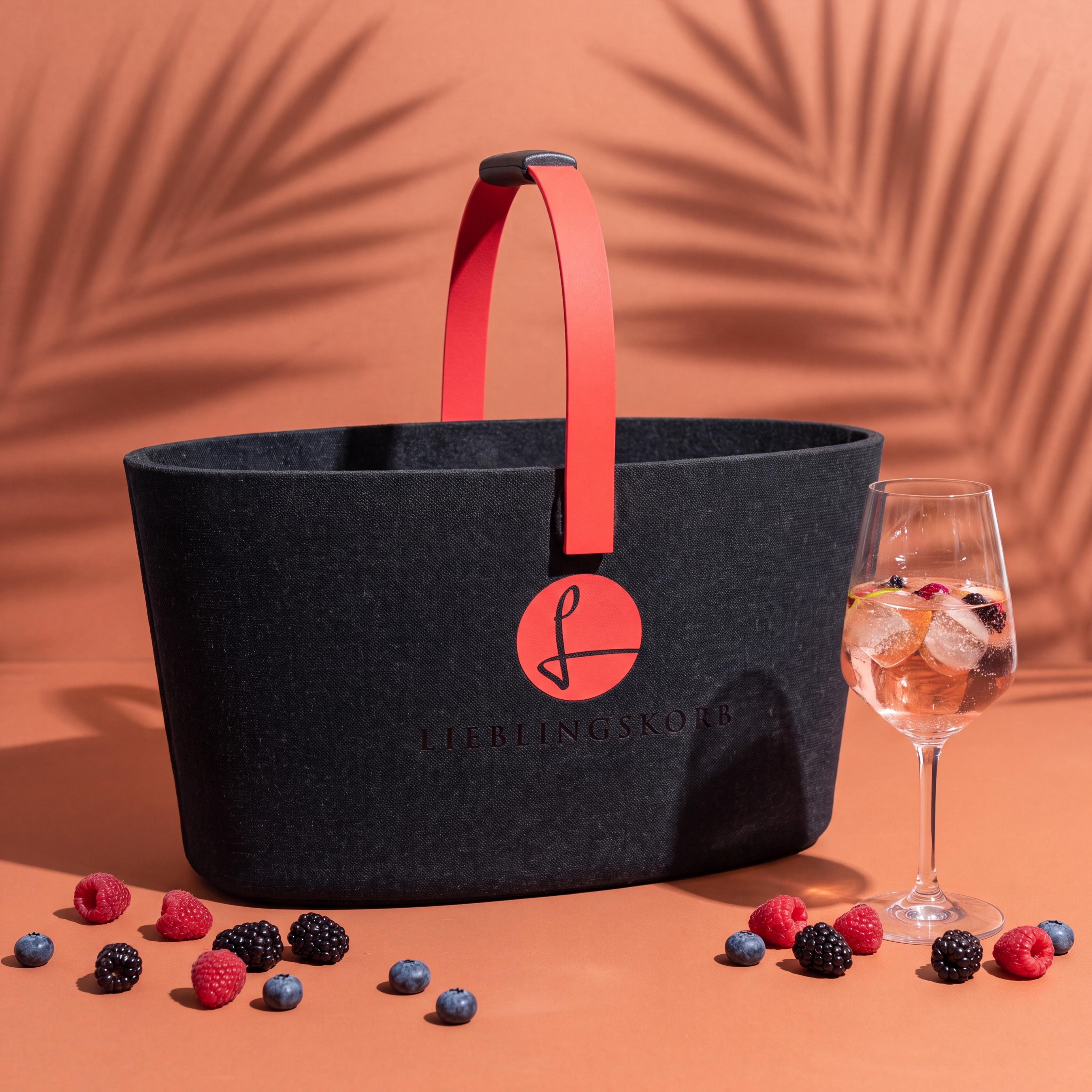 Original deep black rosé spritz