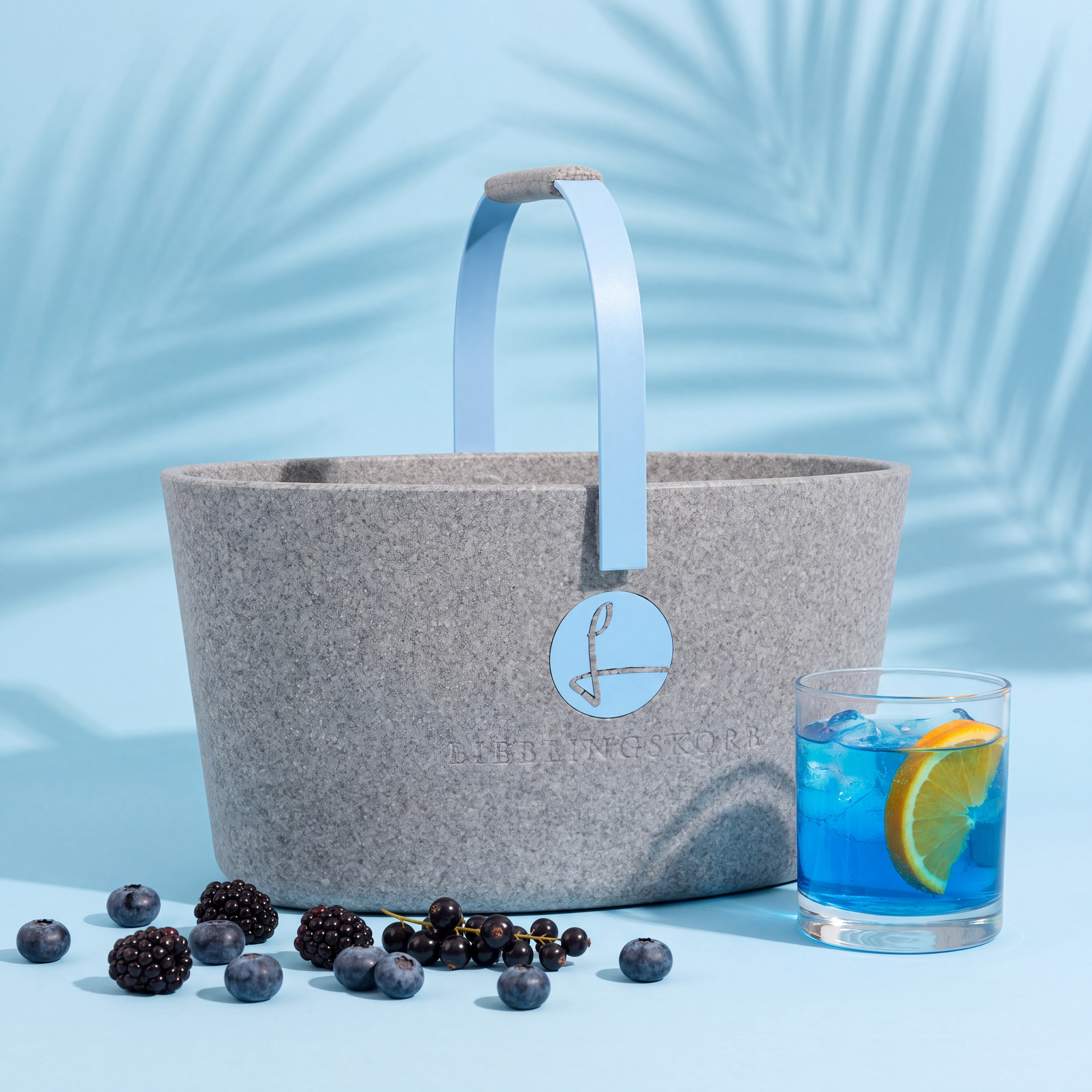 Original silver grey Blue Curacao