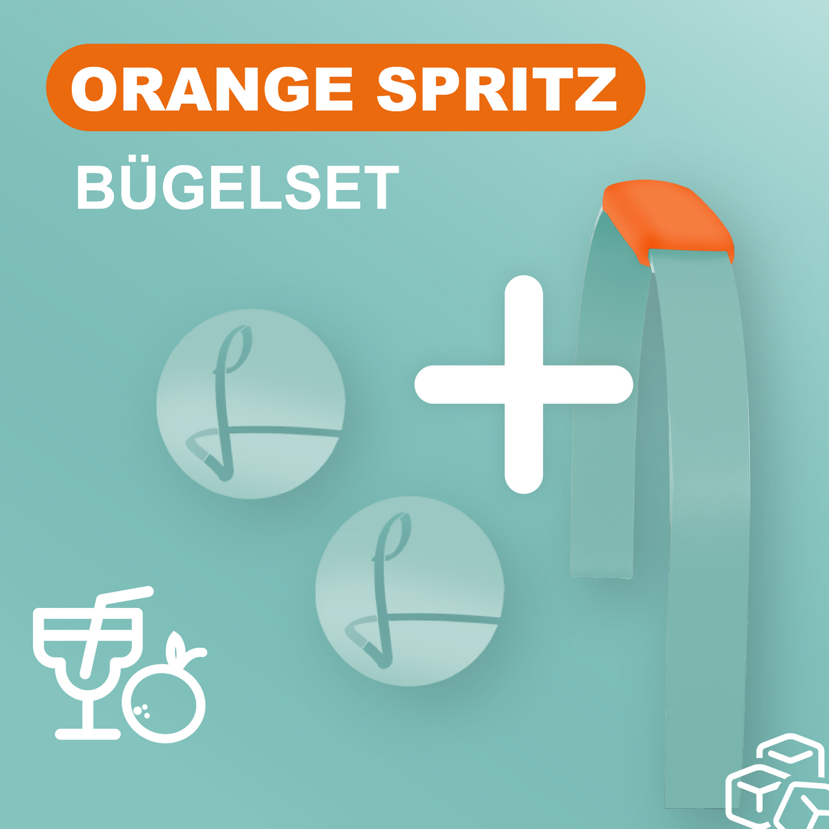 LIEBLINGSKORB Bügelset orange malve
