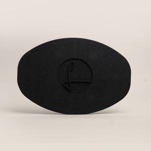 Deckel oval deep black