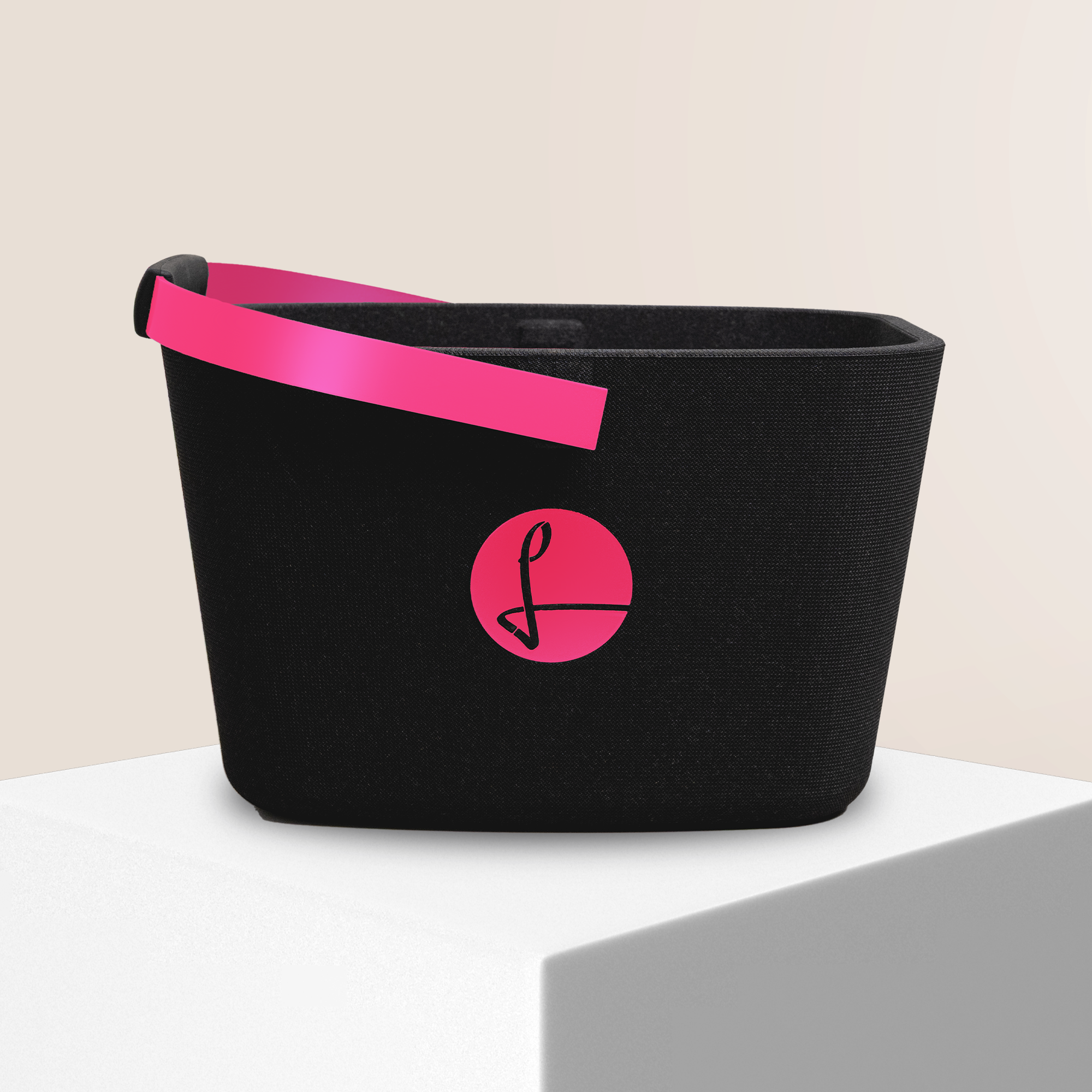 Deep Black Eckig Bügel Magenta