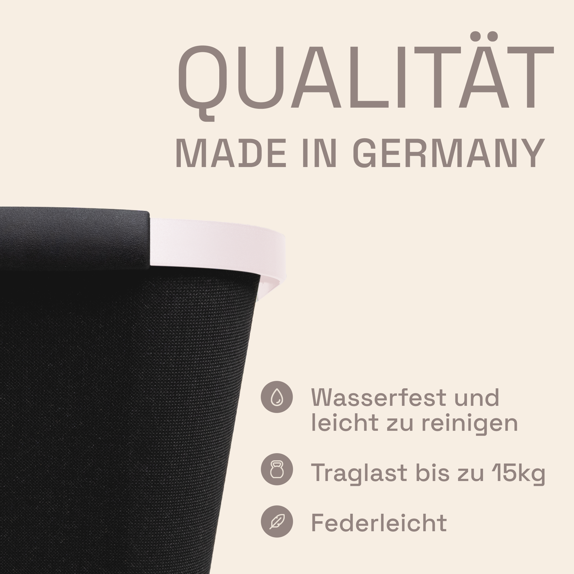 LIEBLINGSKORB® Black Edge pastellrosa