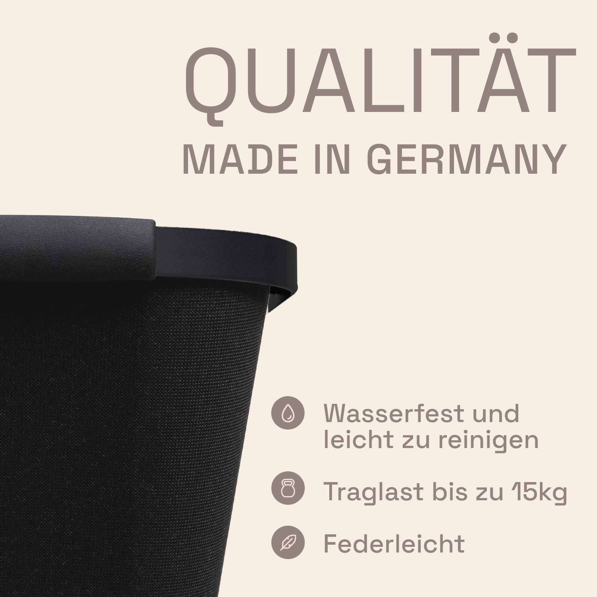 LIEBLINGSKORB® Black Edge tiefschwarz