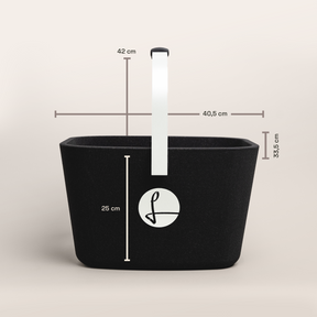 LIEBLINGSKORB Black Edge reinweiß