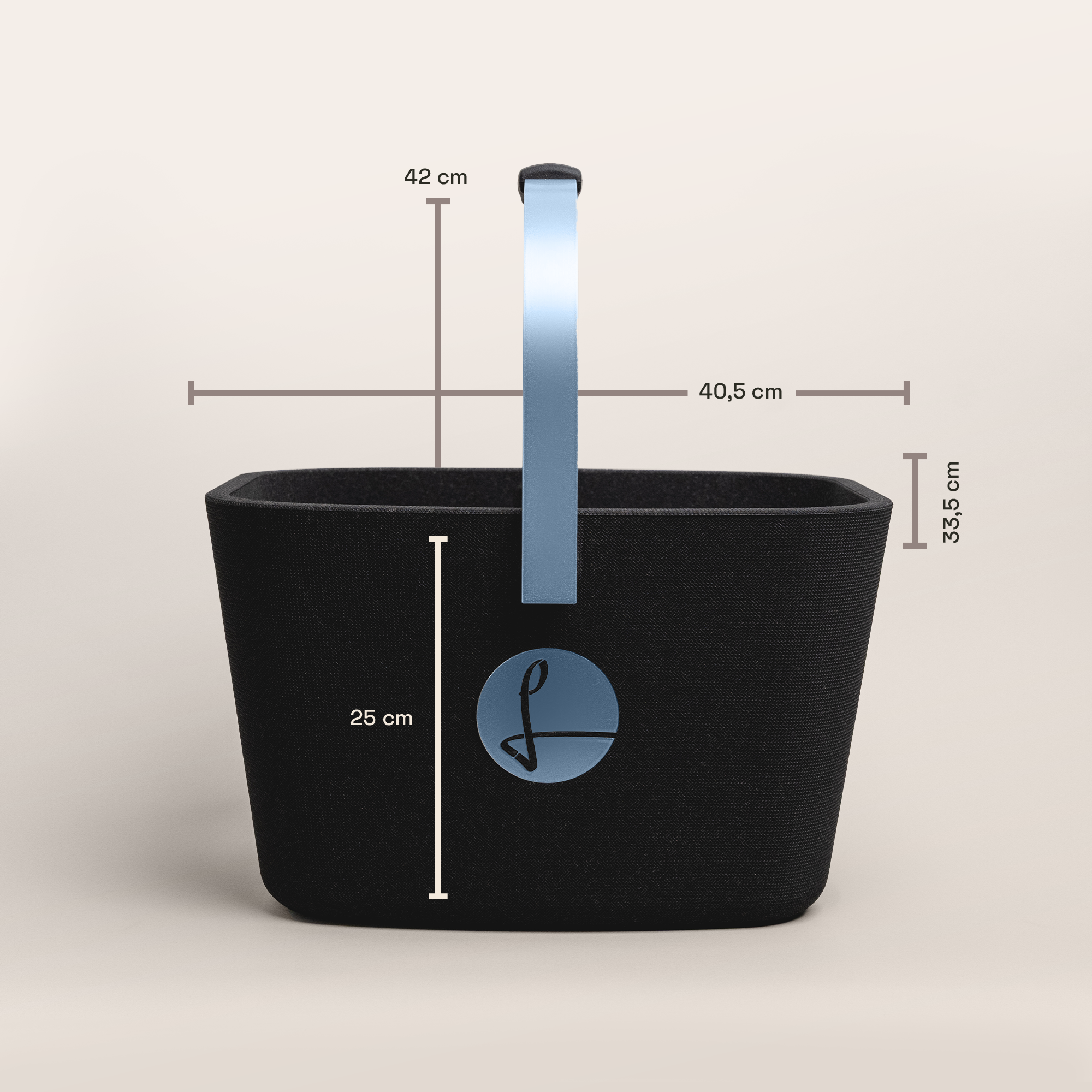 LIEBLINGSKORB® Black Edge nordic blue