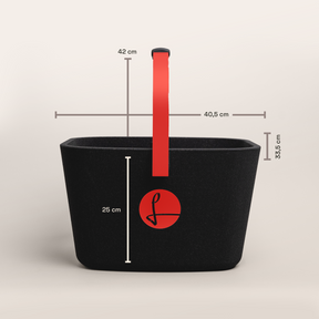 LIEBLINGSKORB Black Edge strawberry red