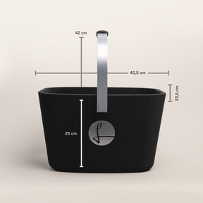 LIEBLINGSKORB Black Edge silber