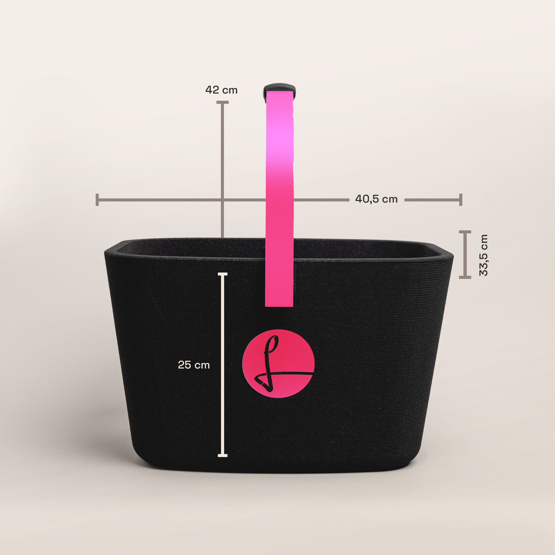 LIEBLINGSKORB Black Edge magenta