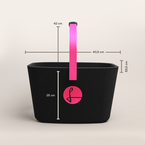 LIEBLINGSKORB Black Edge magenta