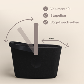 LIEBLINGSKORB Black Edge tiefschwarz