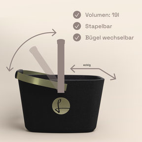 LIEBLINGSKORB Black Edge oliv