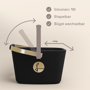 LIEBLINGSKORB Black Edge gold