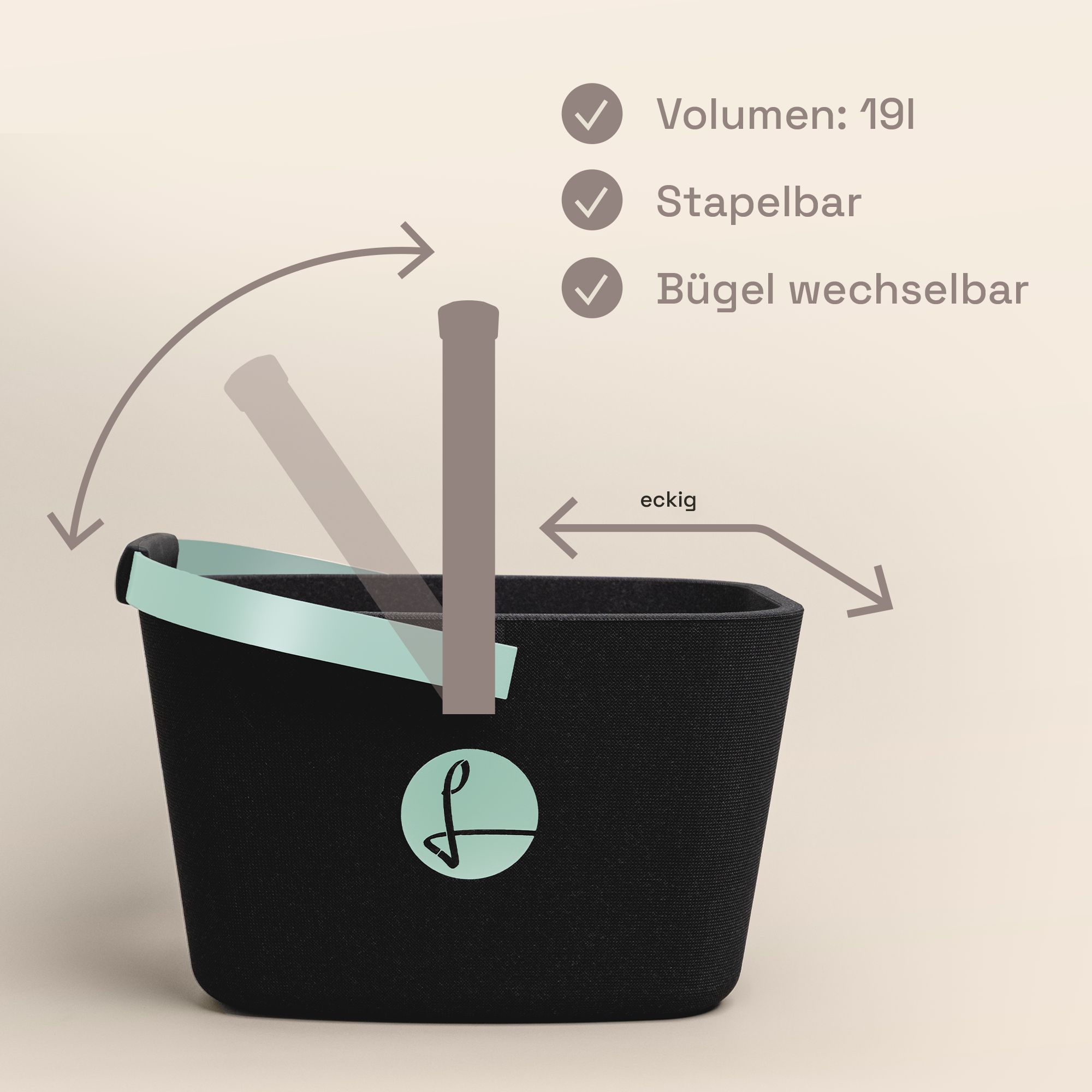 Black Edge pastell malve