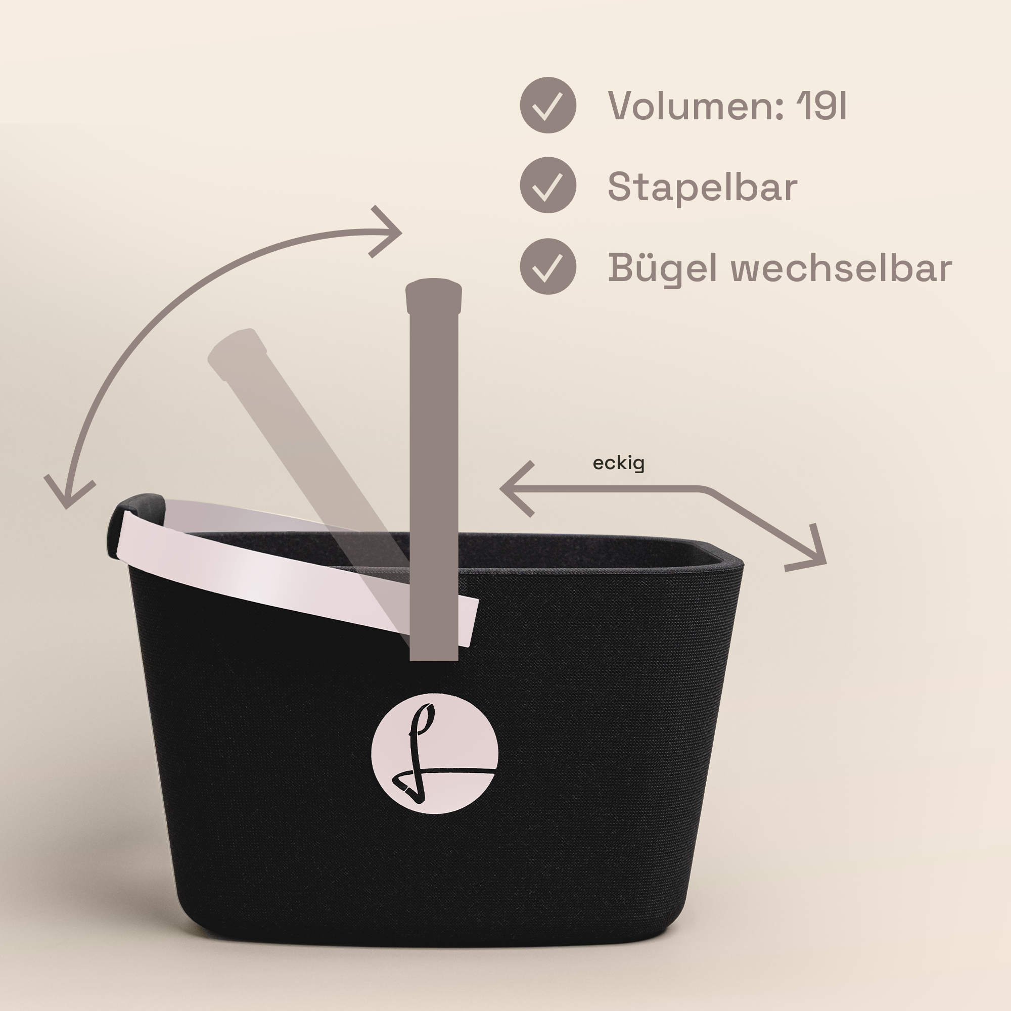 Black Edge pastellrosa