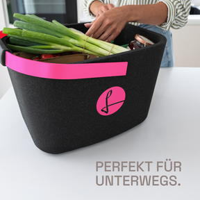 LIEBLINGSKORB Black Edge magenta