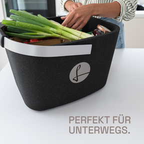 LIEBLINGSKORB Black Edge silber