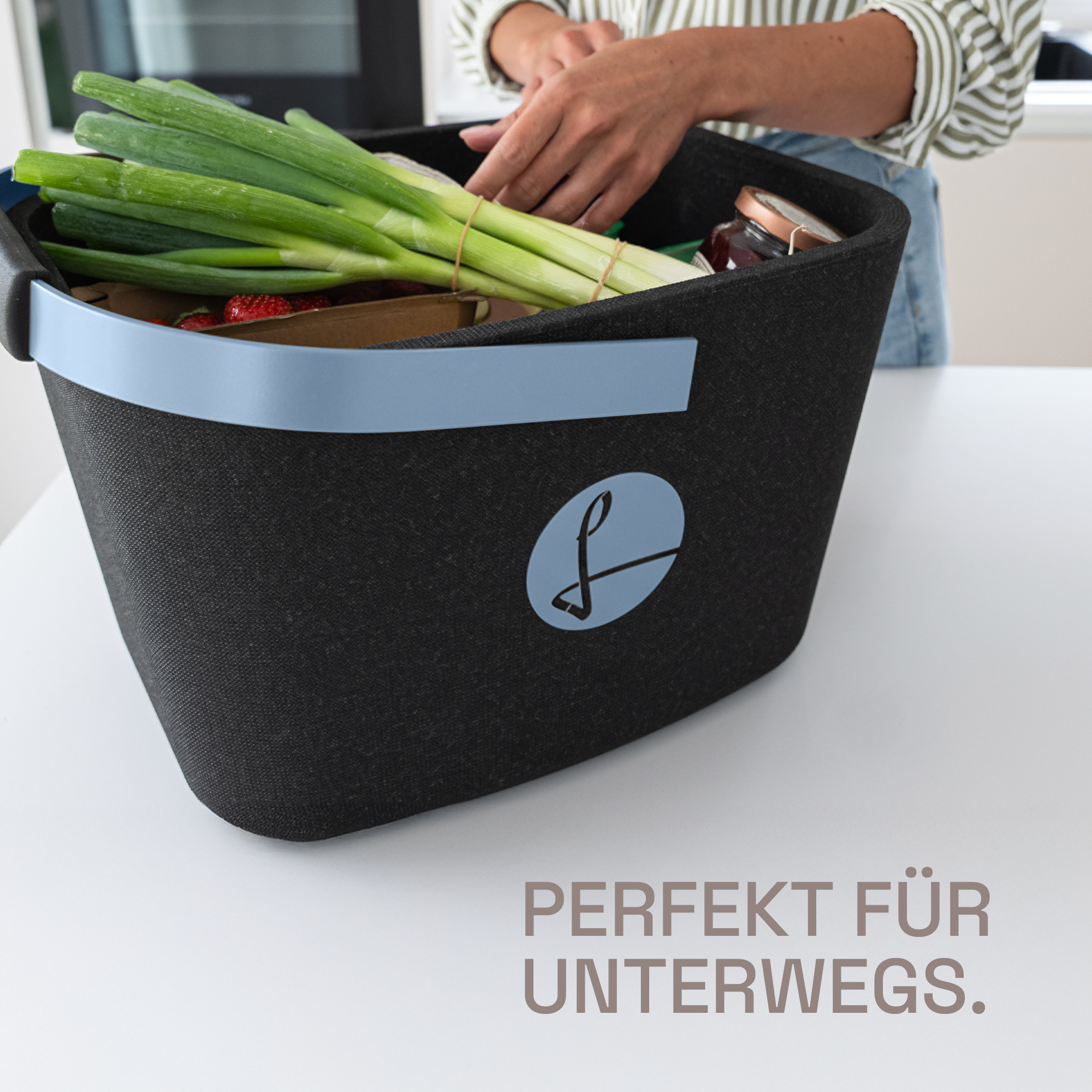 LIEBLINGSKORB® Black Edge nordic blue