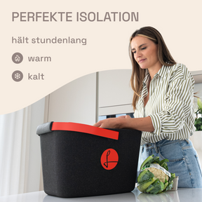 LIEBLINGSKORB Black Edge strawberry red