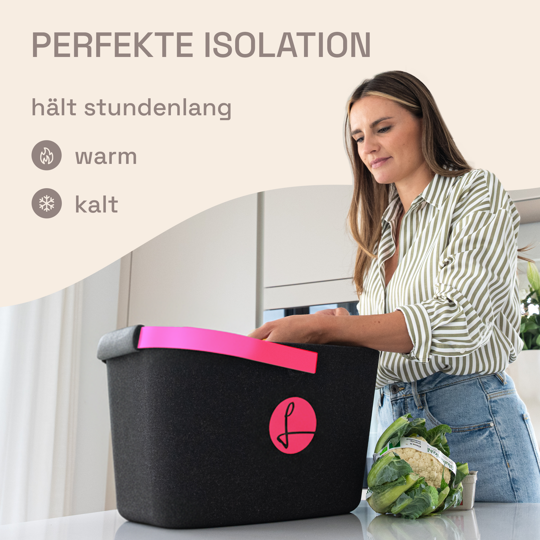 LIEBLINGSKORB Black Edge magenta