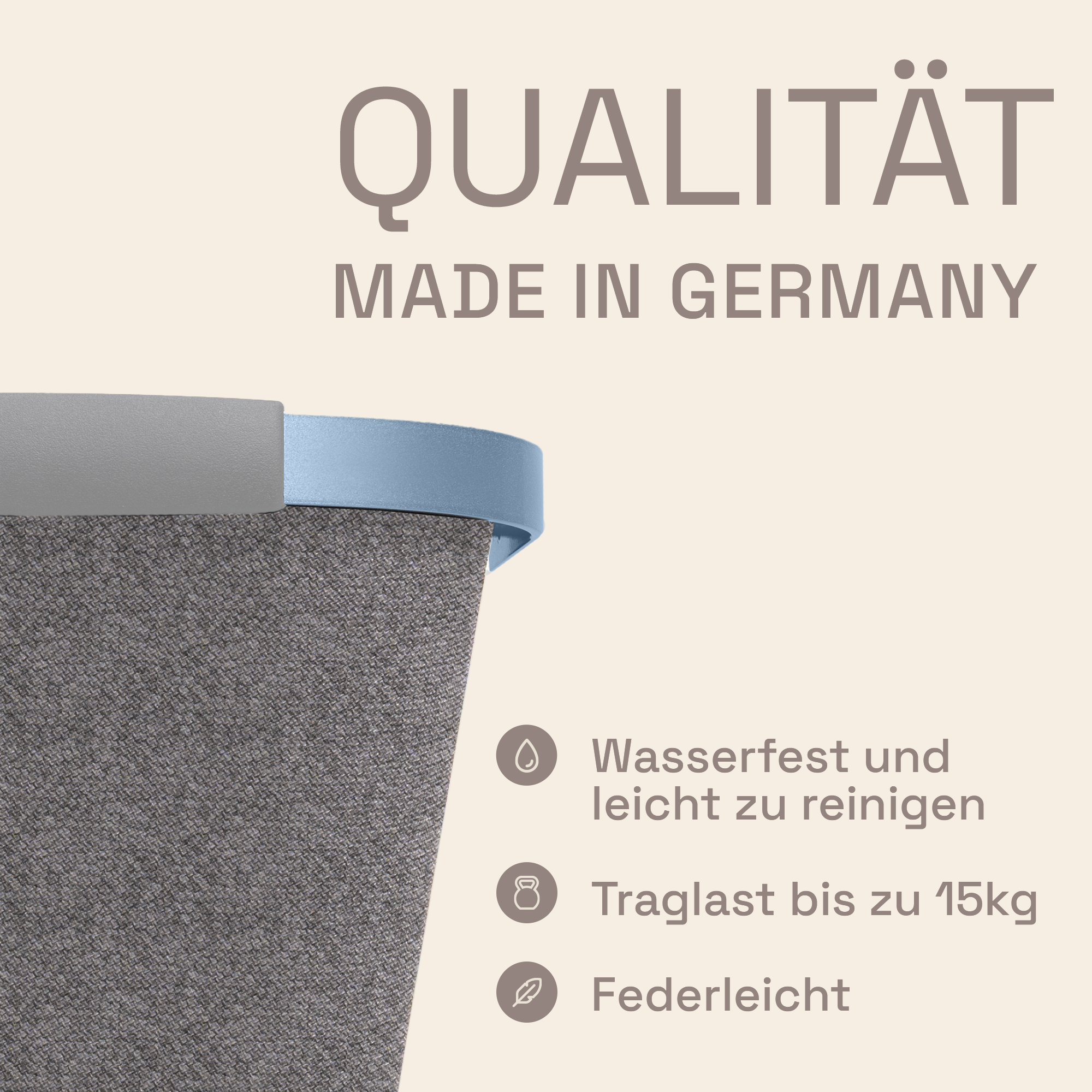 LIEBLINGSKORB® Grey Edge nordic blue