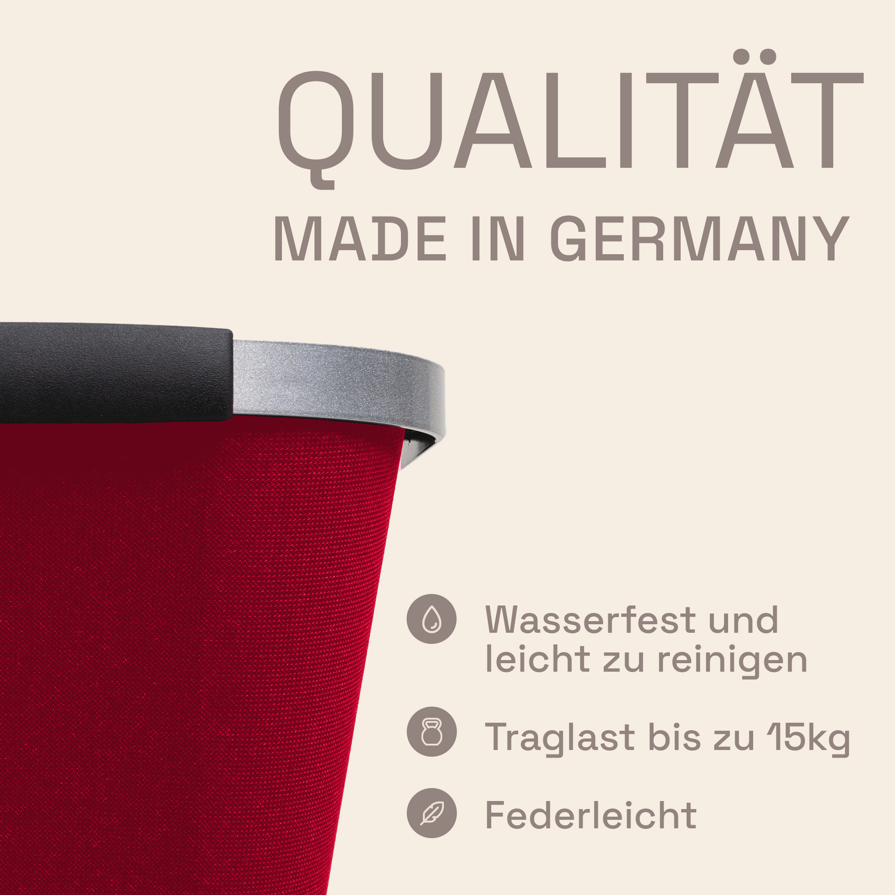 LIEBLINGSKORB Red Edge silber