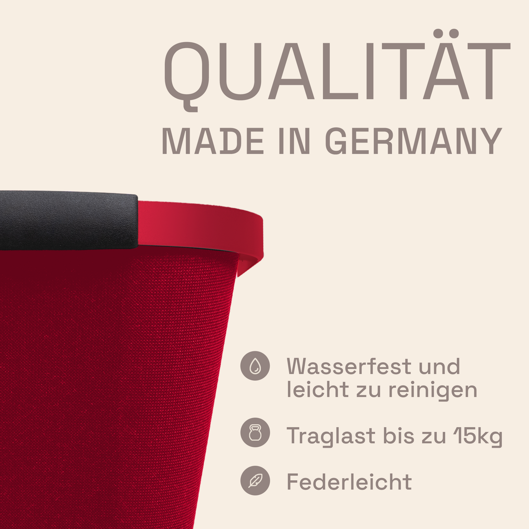 LIEBLINGSKORB Red Edge weinrot