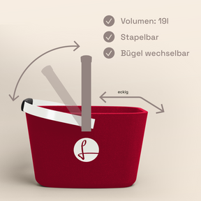 LIEBLINGSKORB Red Edge reinweiß