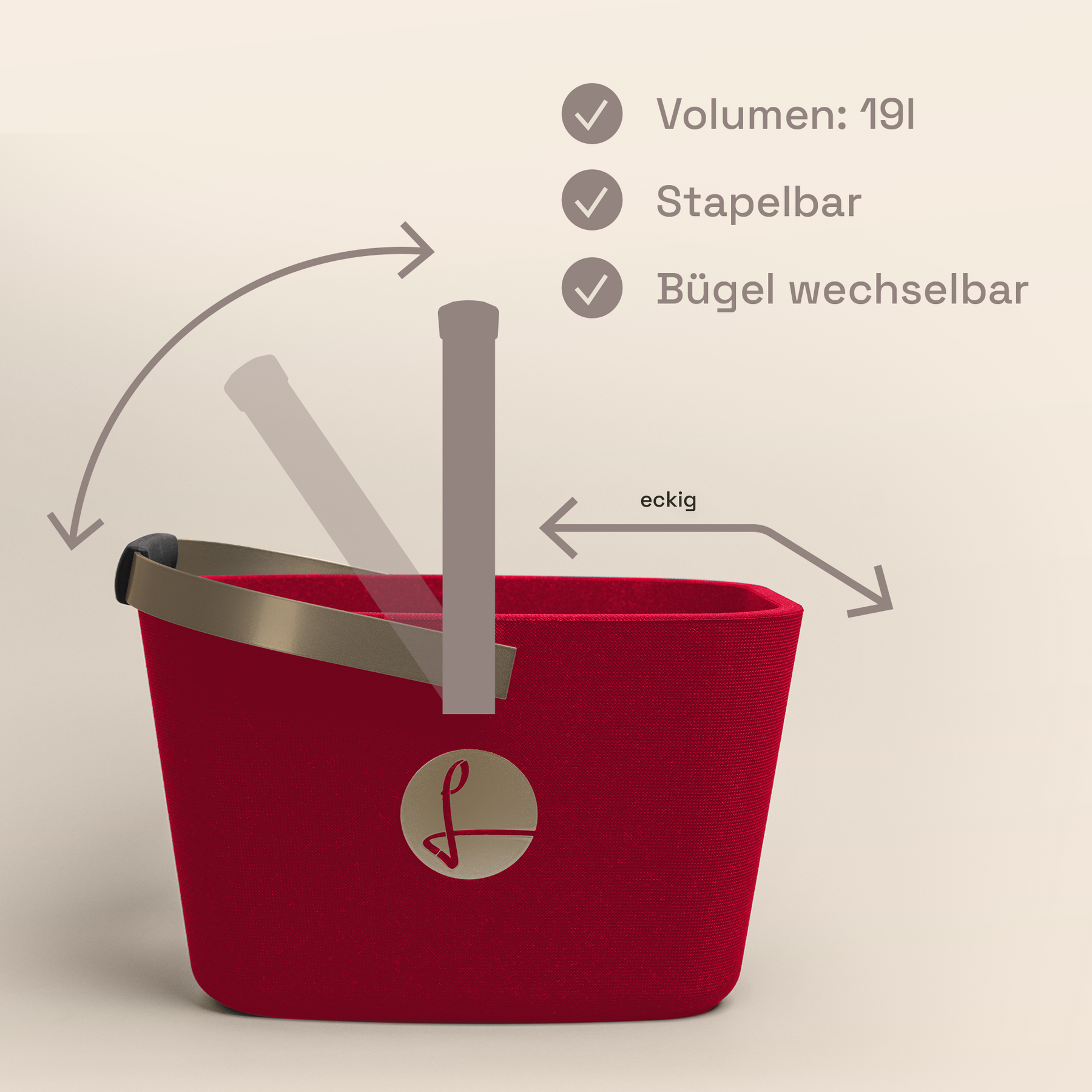 LIEBLINGSKORB Red Edge champagner