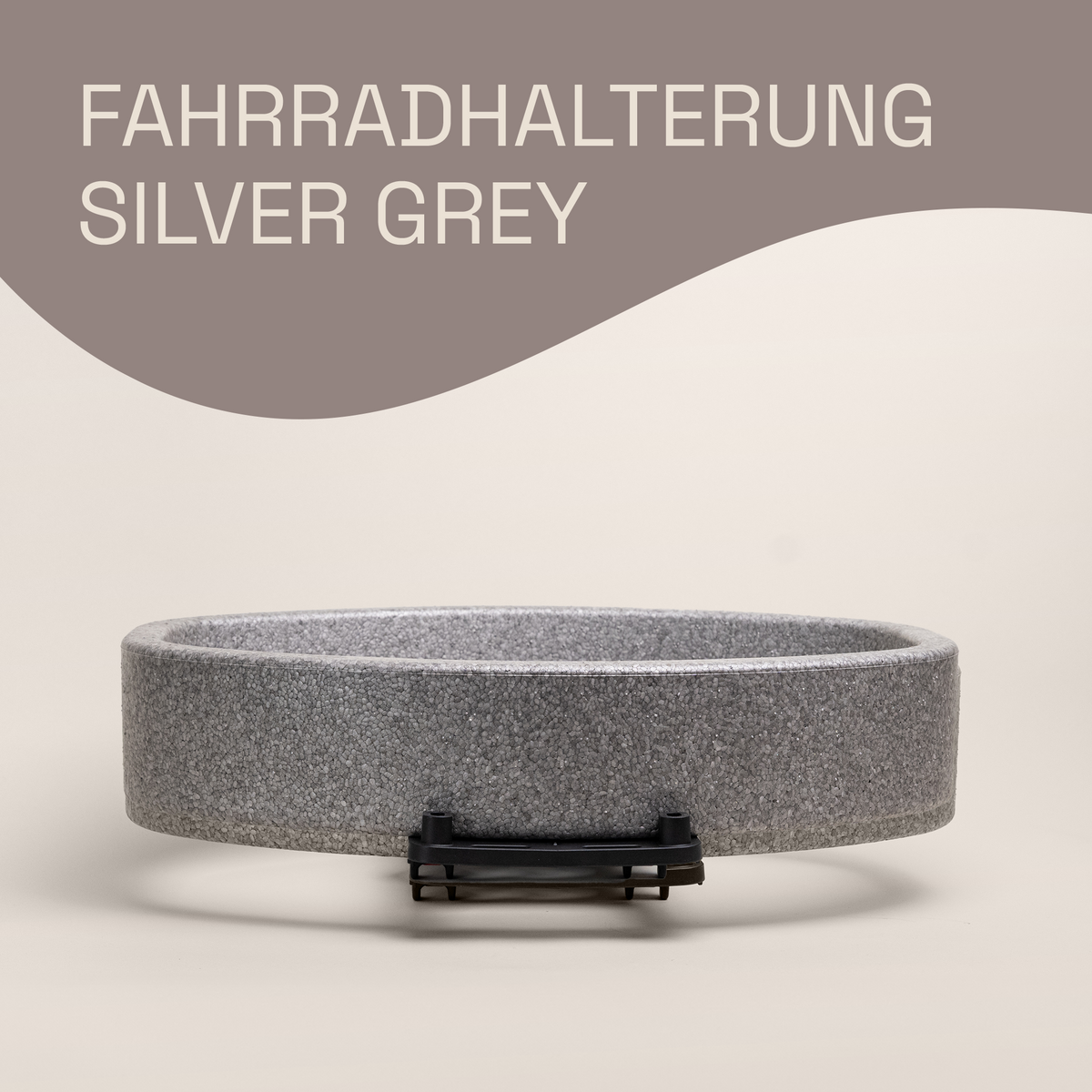 LIEBLINGSKORB FAHRRADHALTERUNG silver grey