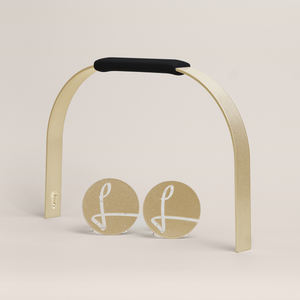 Bügelset deep black gold