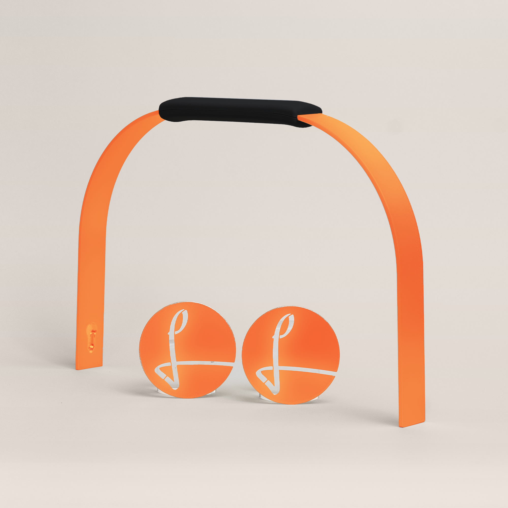 LIEBLINGSKORB® Bügelset deep black lachsorange